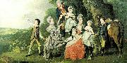 ZOFFANY  Johann the bradshaw family, c. France oil painting artist